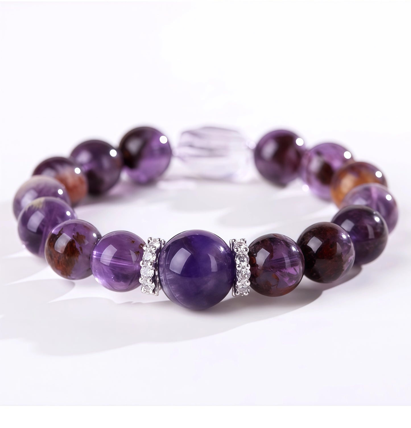 3A‑Grade Natural Amethyst Bracelet|Original‑Designed Crystal Piece