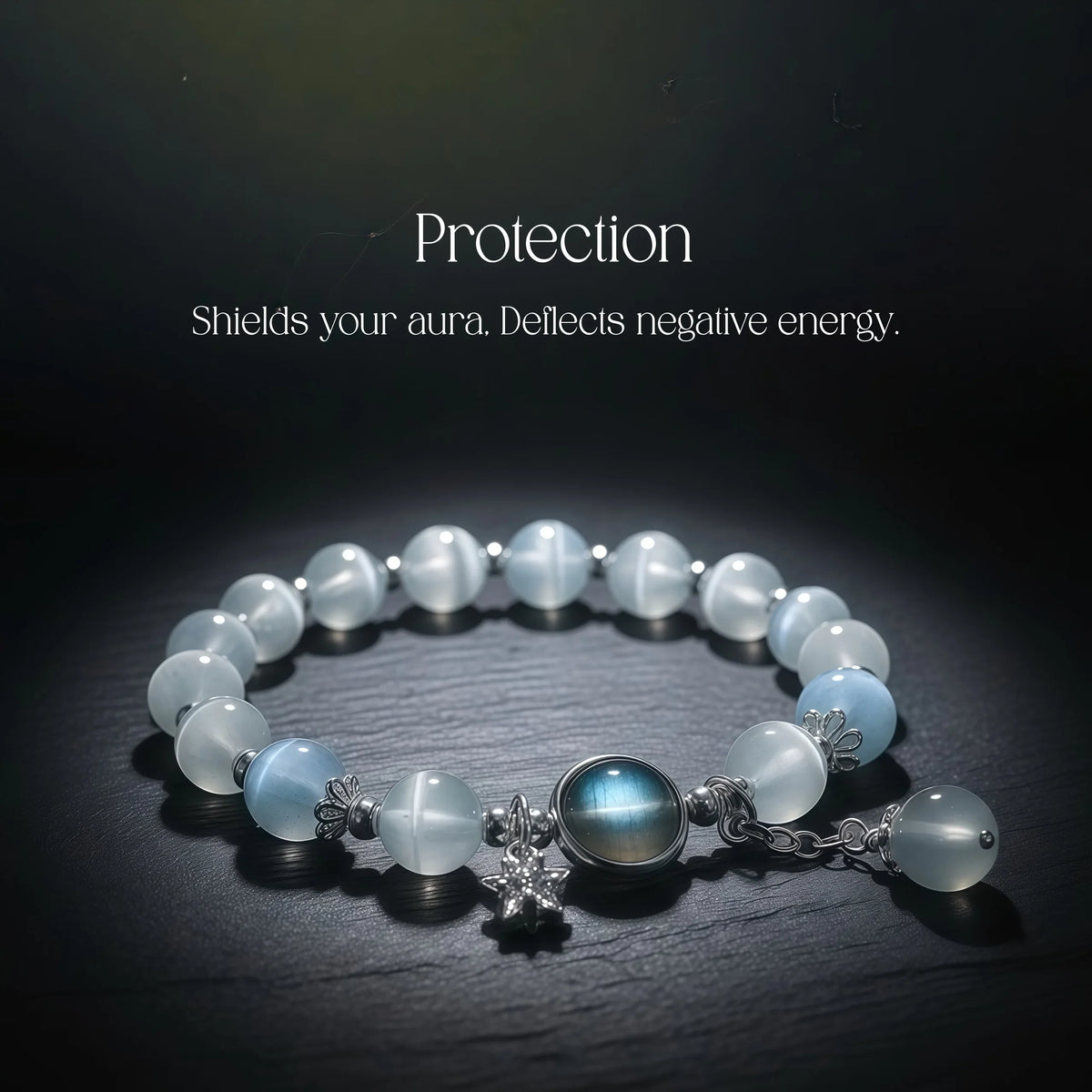 Natural Cat's Eye Bracelet for Protection and Good Fortune