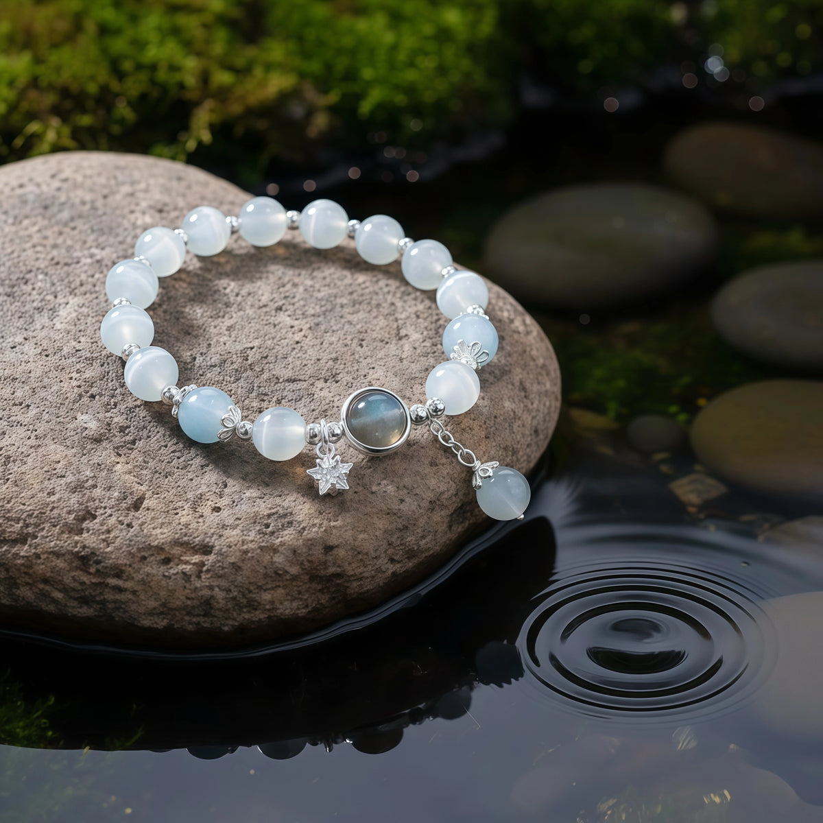 Natural Cat's Eye Healing Crystal Bracelet - Protective Talisman