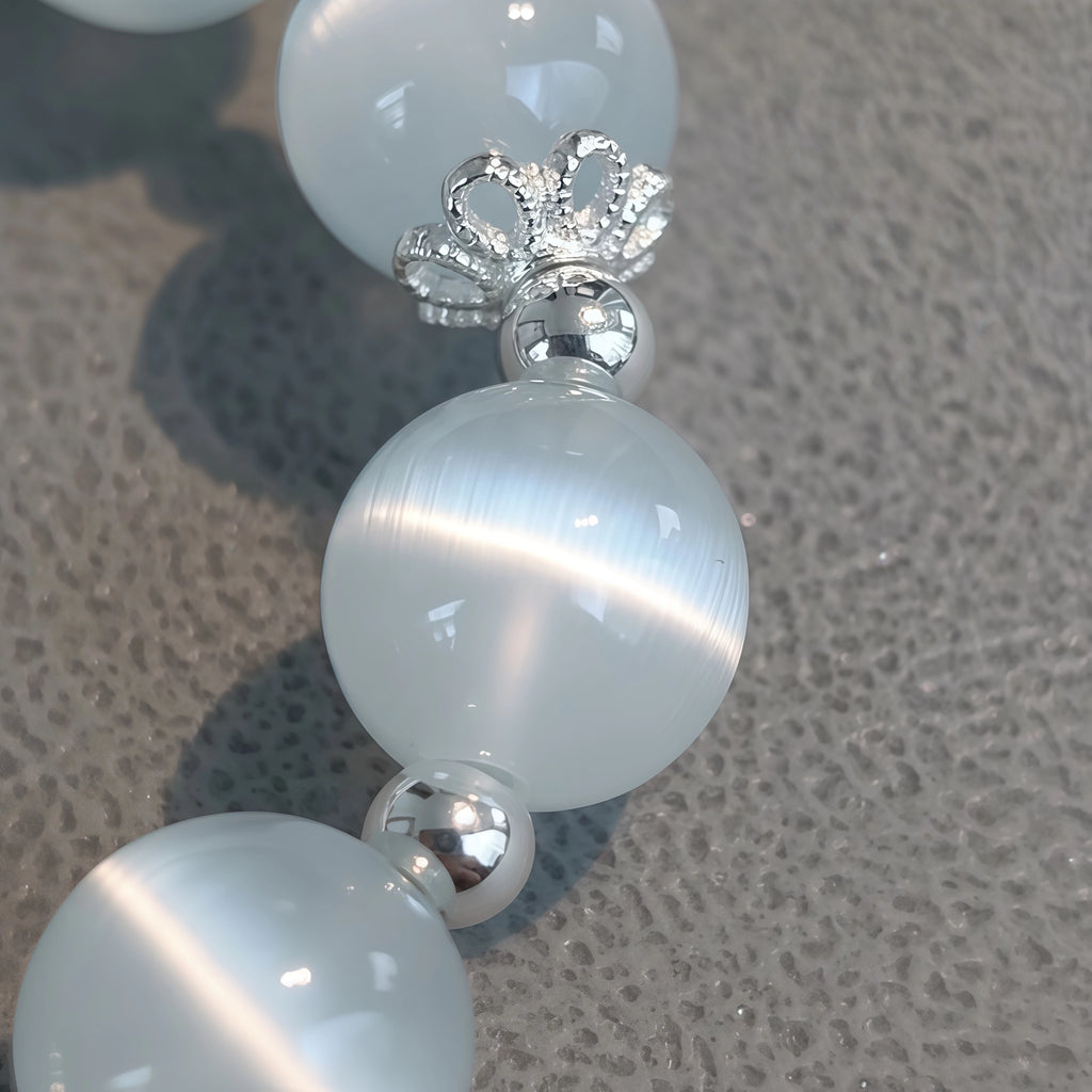 Genuine Cat's Eye Crystal Calming Protection Bracelet