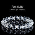 Natural Diamond-Cut Clear Quartz Bracelet for Clarity