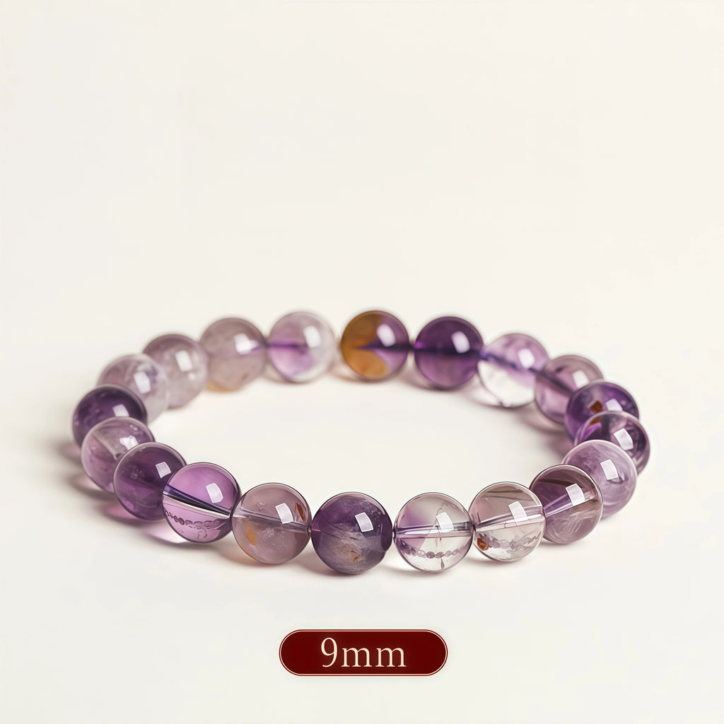 Genuine Phantom Amethyst Metamorphosis Bracelet - 9mm Size