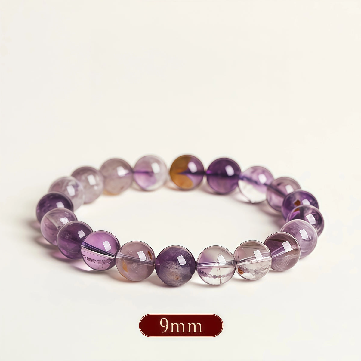 Genuine Phantom Amethyst Metamorphosis Bracelet - 9mm Size