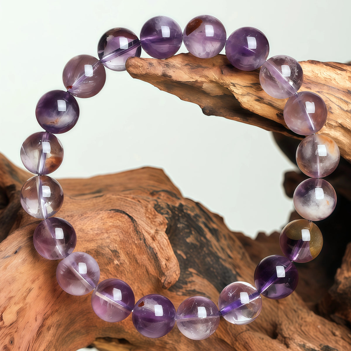 Authentic Natural Phantom Quartz Bracelet - Meaningful Evolution Gift