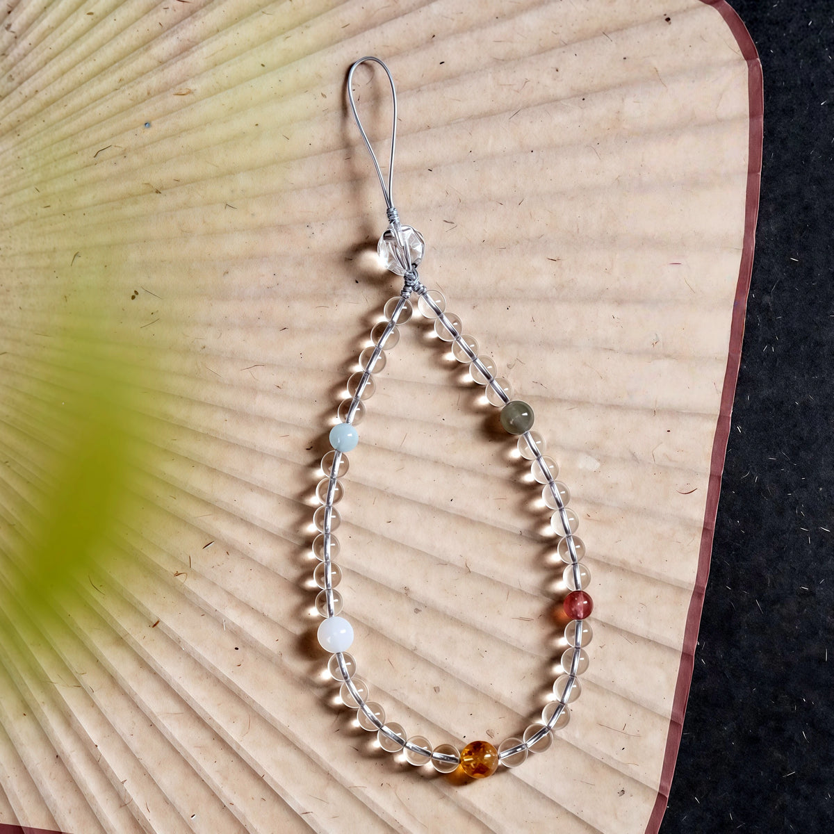 Authentic Clear Quartz Phone Strap - Meaningful Talisman Gift