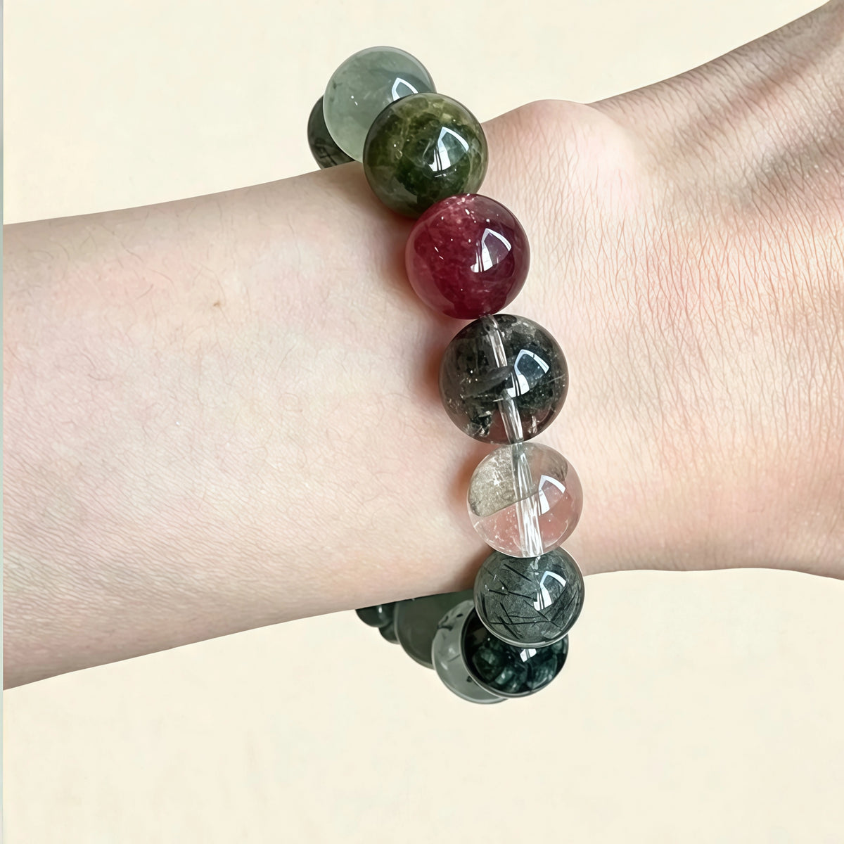 Genuine Green Crystal Calming Energy Bracelet