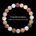 Natural Moonstone Bracelet - Genuine Peach and White Healing Crystals