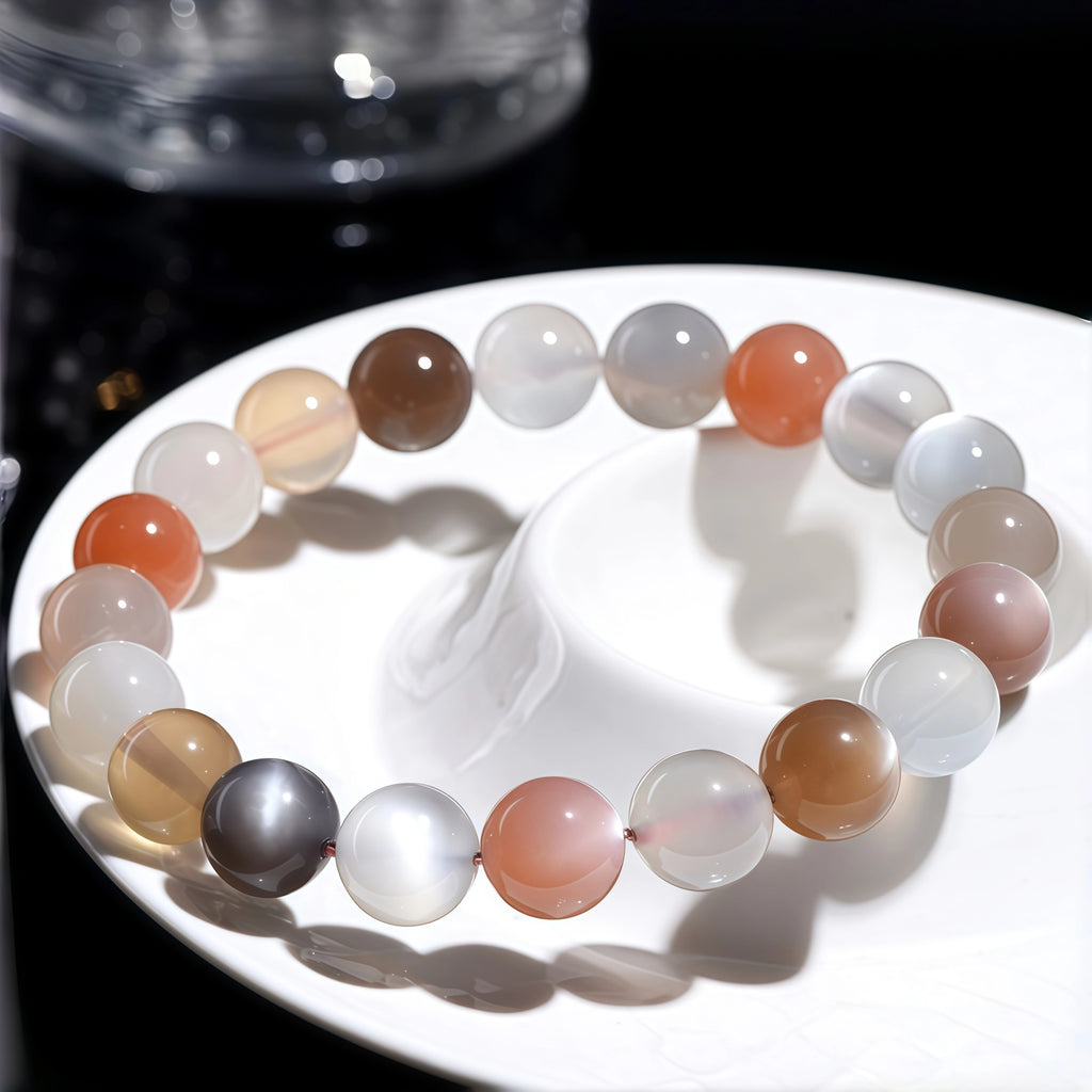 Natural Healing Crystal Bracelet - Authentic Moonstone Beads
