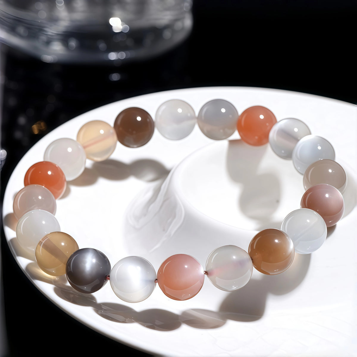 Natural Healing Crystal Bracelet - Authentic Moonstone Beads