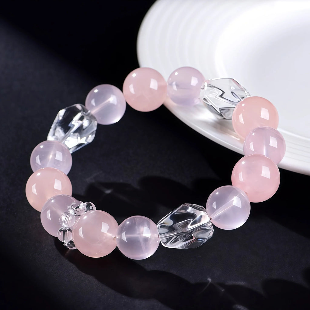 Authentic Pink Crystal Bracelet - Meaningful Gift for Girlfriend