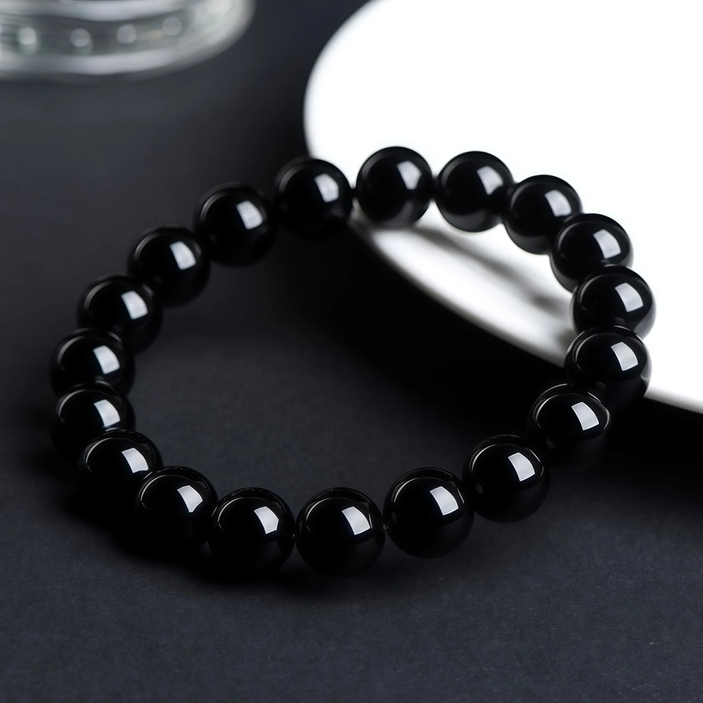 Handcrafted Jet-Black Obsidian Jewelry for Grounding and Balance