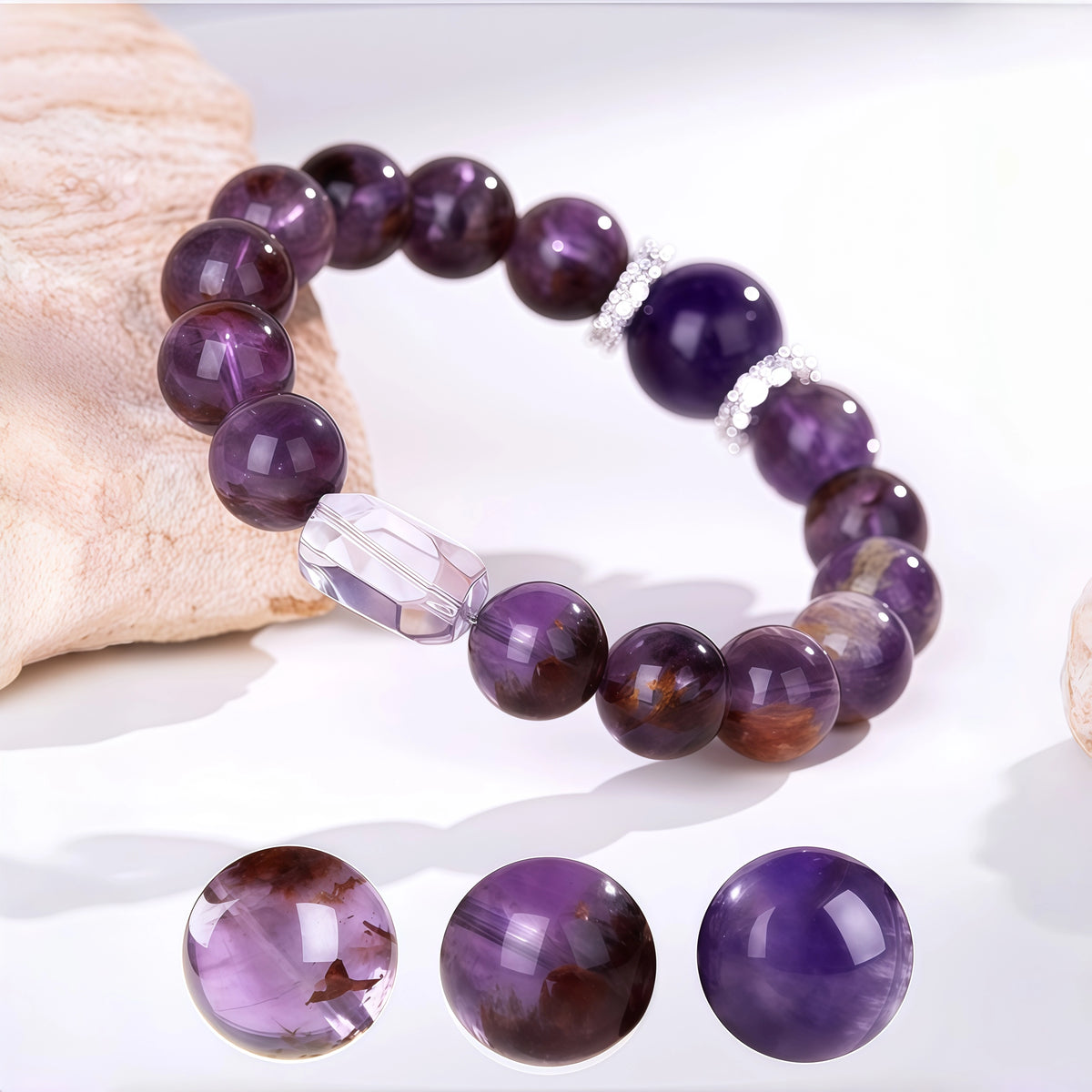 Natural Amethyst Bracelet for Intuition and Wisdom