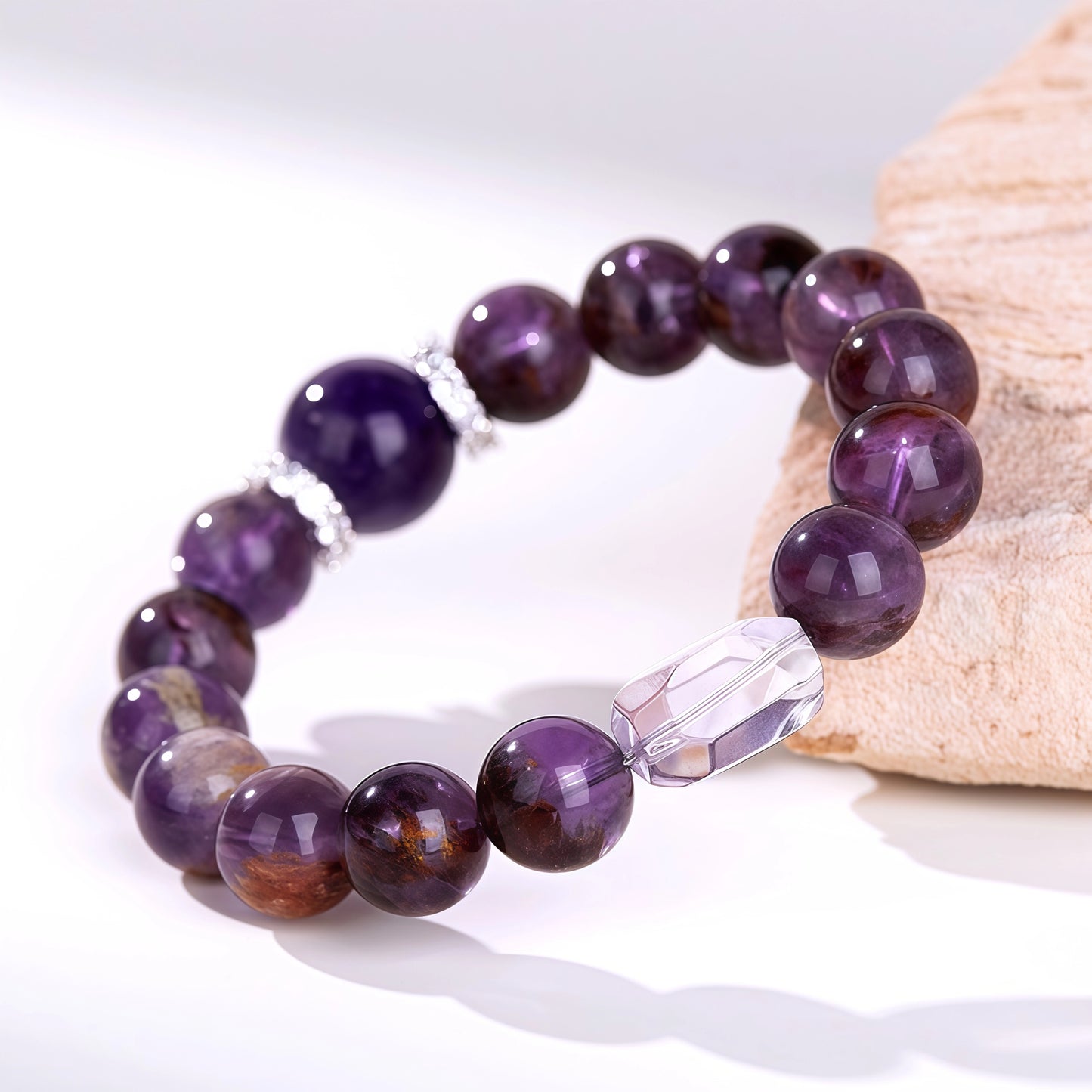 3A‑Grade Natural Amethyst Bracelet｜Original‑Designed Crystal Piece