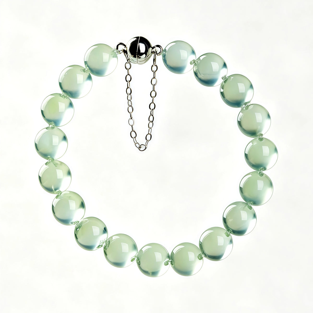 Genuine Green Prehnite Healing Crystal Beaded Bracelet